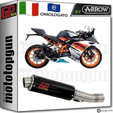 EXHAUST GP GUN by ARROW STAINLESS STEEL BLACK KTM RC 390 2013 13 2014 14