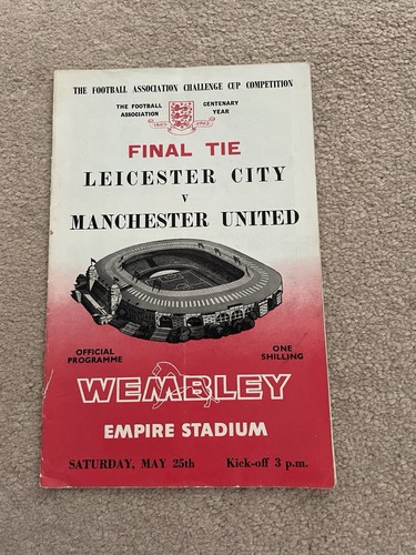 Cup final programme match - fa,