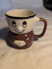 KP Crisps Vintage Ceramic Monk Mug Collectible Friar Mug