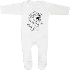 'Lion Roar' Baby Romper Jumpsuits / Sleep suits (SS057923)