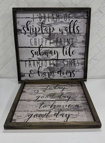 Wood farmhouse sign dream - wood,