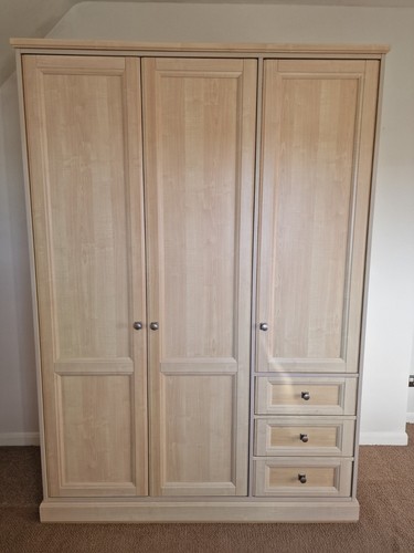 Wardrobe maple finish - wardrobe,