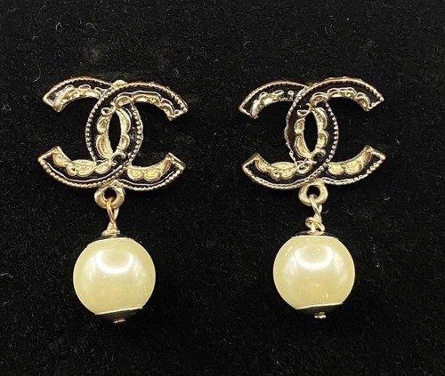 Chanel signed black and - chanel,