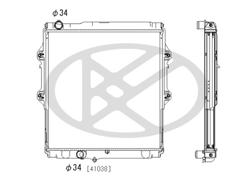 Radiator engine cooling - engine, fits