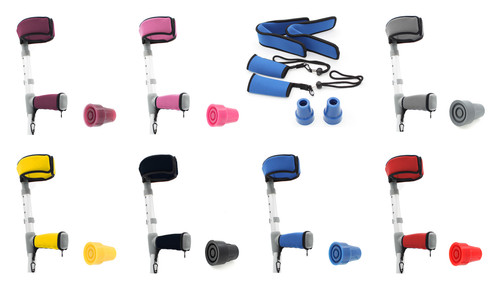 Set crutch handle cuff - handle, &