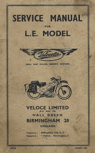 Velocette service manual - velocette,