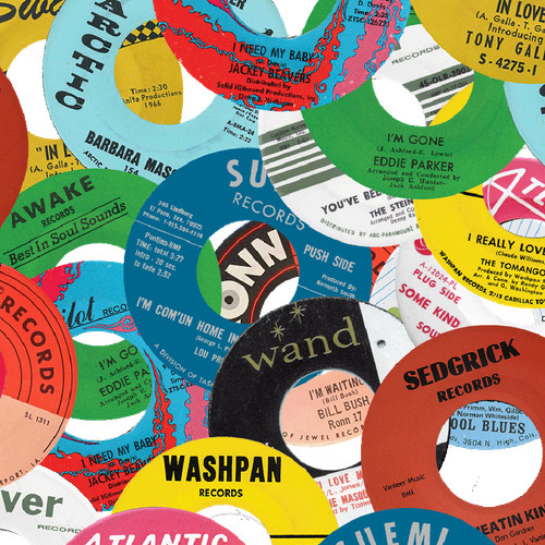 Repro record label - stickers, ~