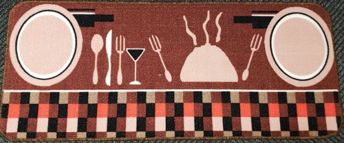 Extra long printed nylon rug - nylon,