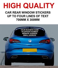 Personalised Car Rear Window