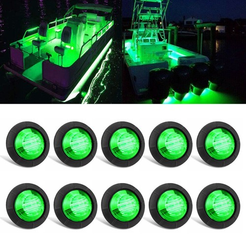 Green round marine boat - round,
