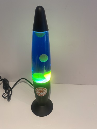 Lava lamp neon green wax - neon, black