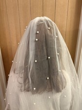 Beautiful Pearl Effect Veil -