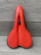 Red black bike seat - red,