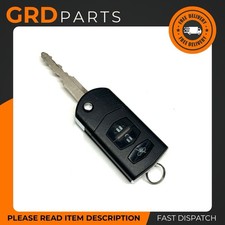 GENUINE MAZDA 3 BUTTON FLIP CAR KEY REMOTE FOB USED