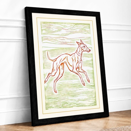 Leaping horse rustic framed - rustic,