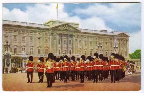 1960 london postcard band - postcard,