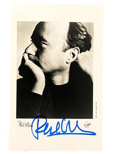 Phil collins signed auto - signed,
