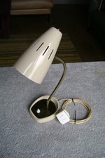 Vintage Cream Pifco 971 Gooseneck Desk Lamp Retro Working