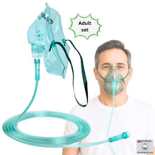 Oxygen mask with - 2.1m, long