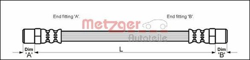Rear left metzger - metzger, 4110594