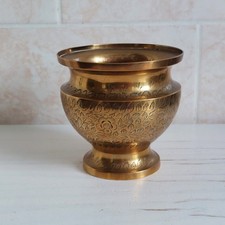Vintage Brass Planter Plant