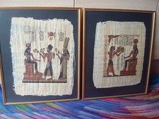 ~ 2 x Non-Reflective Glass GOLD PRO FRAMED Signed LYNDON Art GALLERY 55 x 44cm