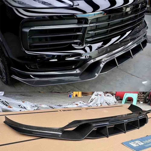 Carbon fiber front bumper lip - bumper,