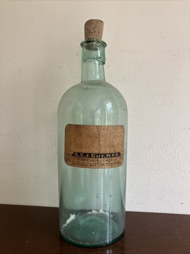Antique apothecary aqua green - aqua,