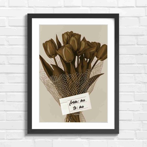 Red tulips from me sepia - me,