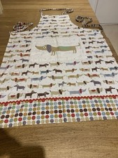 Ulster Weavers Hot Dog Dachshund Doxie Styled Apron with matching Tea Towel VGC