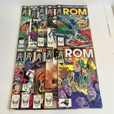ROM Spaceknight Comic Lot 10 Issues Marvel #19 27 28 30 34 40 42 46 52 64 VF-