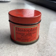 VINTAGE ROUND ELASTOPLAST TIN