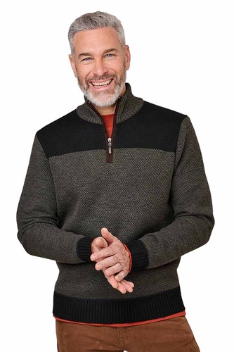 Mens fleece lined zip - lined, 1/4