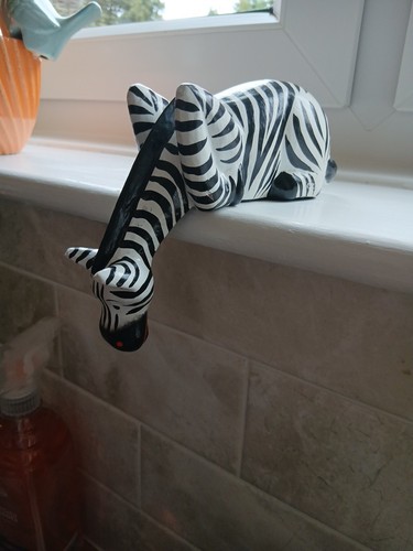 Handmade fairtrade zebra - handmade, shelf