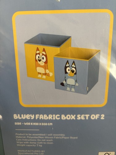 Bluey fabric storage box for