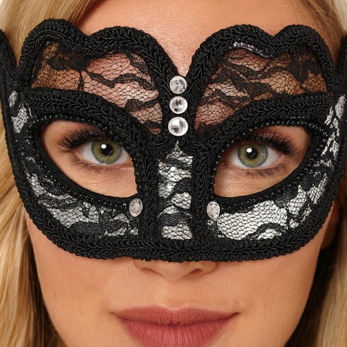 Silver lace face - lace,