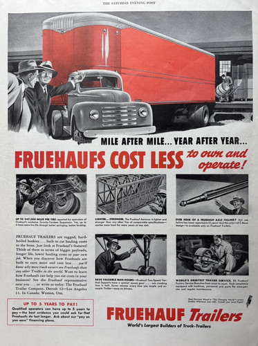 1949 fruehauf truck - 1949, trailers