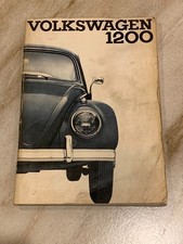 VW BEETLE 1200 INSTRUCTION