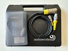 Audio Wireless radio microphone kit AWDR-1 and AWT-1, Sanken Cos-11 mic, cable