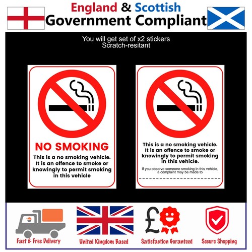 Smoking vinyl sticker for - no,