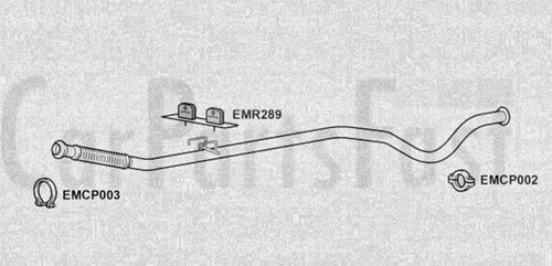 Expg4045 exhaust middle pipe - exhaust,