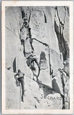 Vintage Milka Suchard Alpine Rock Climbing Advertising Postcard