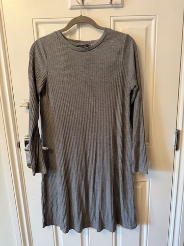 Grey ribbed knit - ribbed,