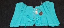 ribbon front laced turquoise