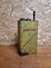 Vintage Oil Can Kerosene Paraffin Monitor Stove Oil Wick Heater Filler 