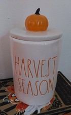 Rae Dunn Harvest Season Candle Halloween with Lid Vanilla Pumpkin TK Maxx 2023 