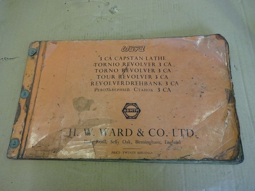 Ward capstan 3ca lathe - 3ca, parts