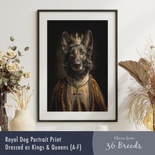 Royal Dog Portrait Print