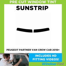 Pre Cut Tinted Sunstrip - For