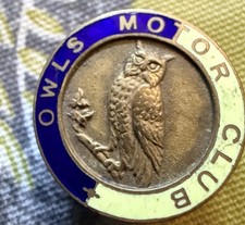 Owls Motor Club Vintage Badge